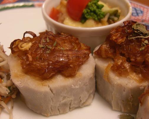 竹の子芋を頂く 野菜もりもり 地道にお弁当